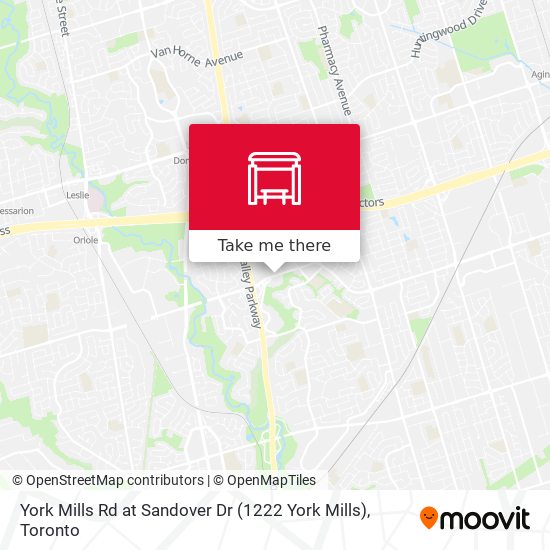 York Mills Rd at Sandover Dr (1222 York Mills) map