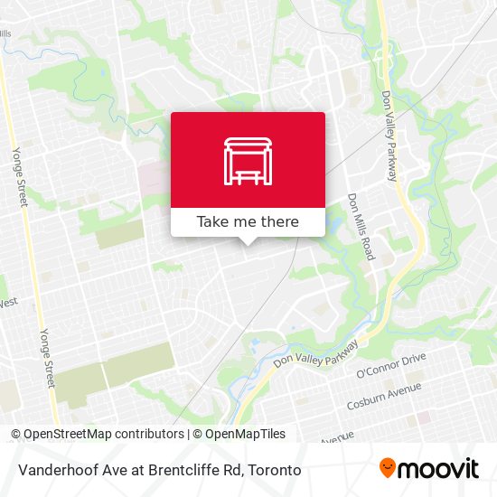 Vanderhoof Ave at Brentcliffe Rd plan