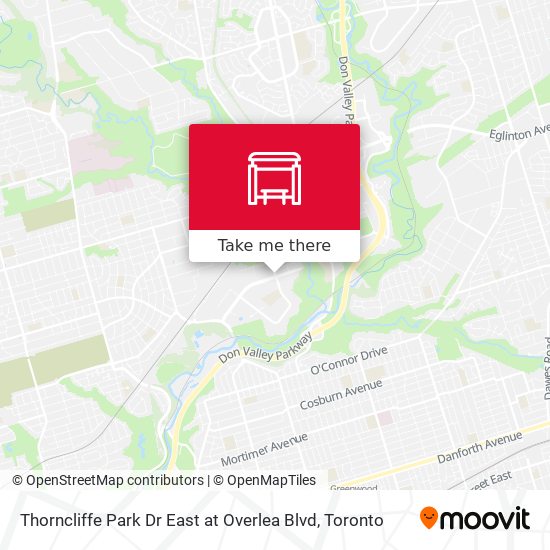 Thorncliffe Park Dr East at Overlea Blvd plan