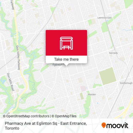 Pharmacy Ave at Eglinton Sq - East Entrance map