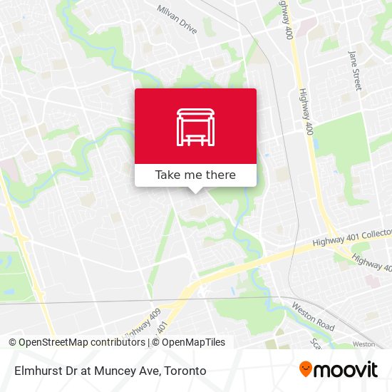 Elmhurst Dr at Muncey Ave map