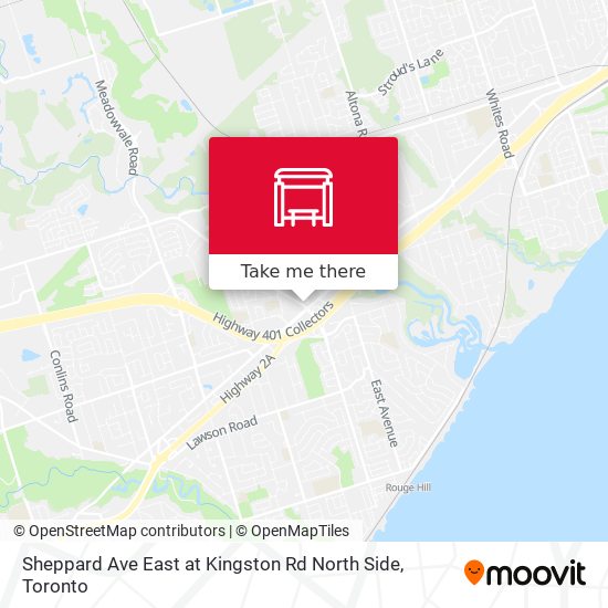 Sheppard Ave East at Kingston Rd North Side map