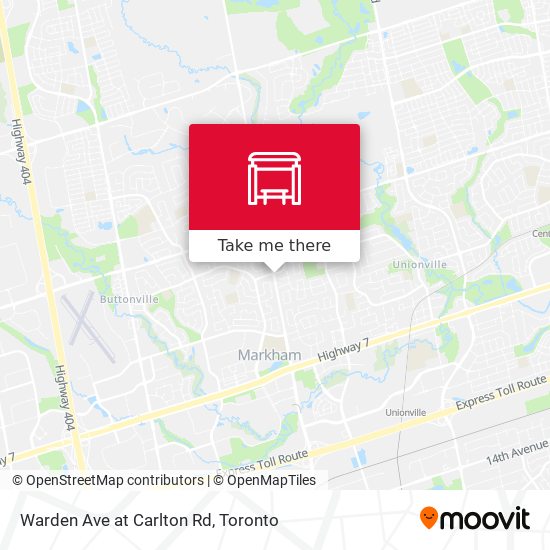 Warden Ave at Carlton Rd plan