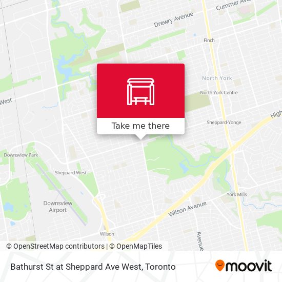 Bathurst St at Sheppard Ave West map