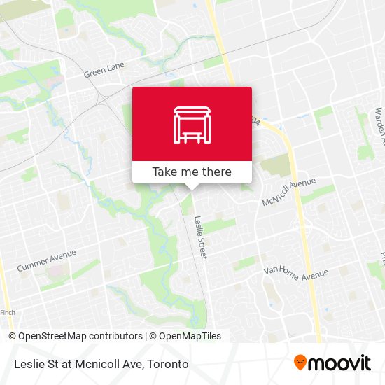 Leslie St at Mcnicoll Ave map