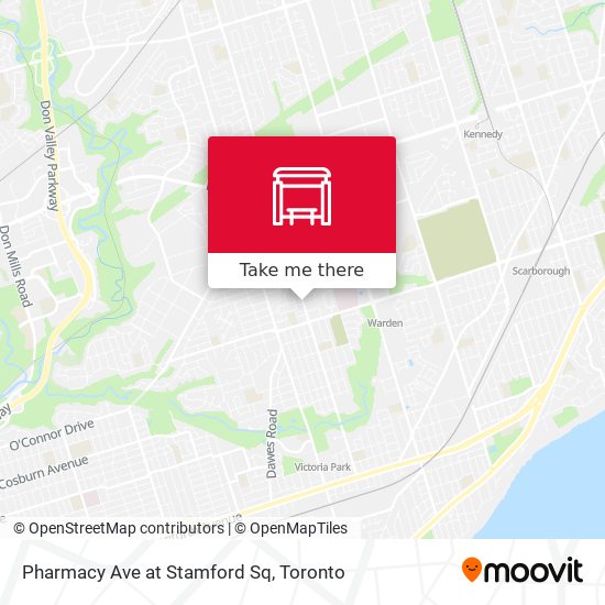 Pharmacy Ave at Stamford Sq map