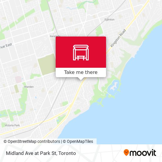 Midland Ave at Park St map