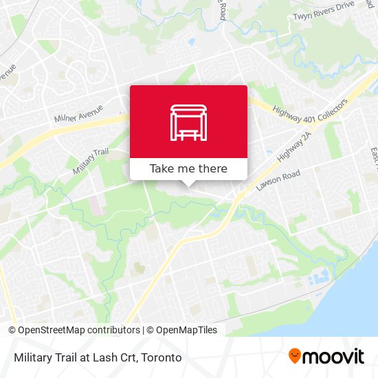Military Trail at Lash Crt map