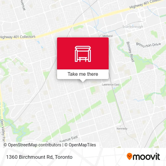 1360 Birchmount Rd map
