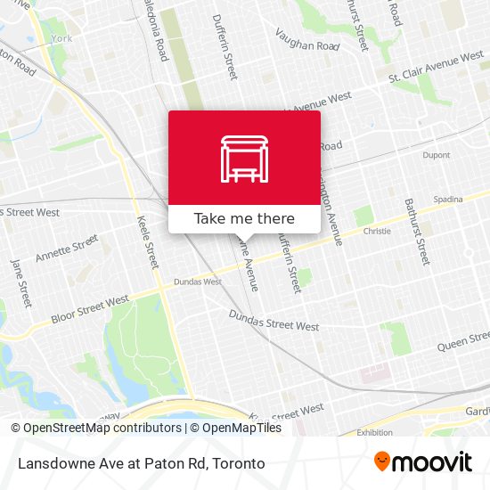 Lansdowne Ave at Paton Rd map