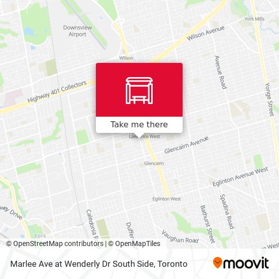 Marlee Ave at Wenderly Dr South Side map