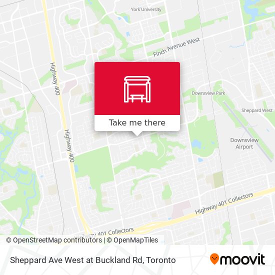 Sheppard Ave West at Buckland Rd map
