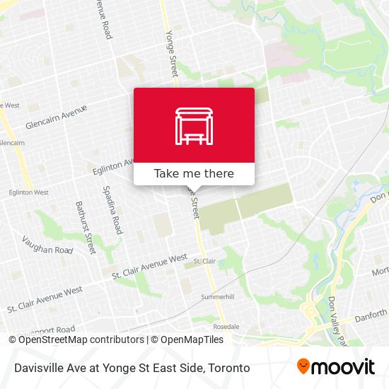 Davisville Ave at Yonge St East Side map