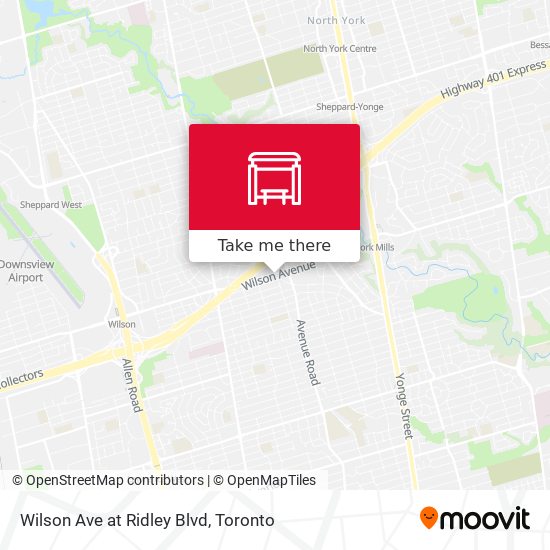 Wilson Ave at Ridley Blvd map