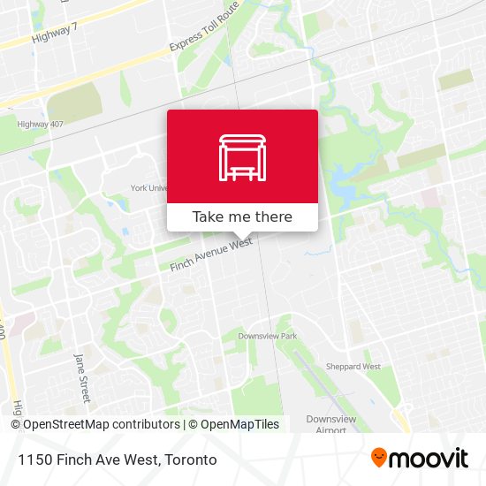 1150 Finch Ave West map