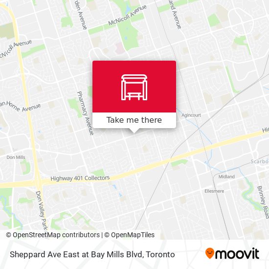 Sheppard Ave East at Bay Mills Blvd plan