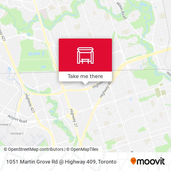 1051 Martin Grove Rd @ Highway 409 map