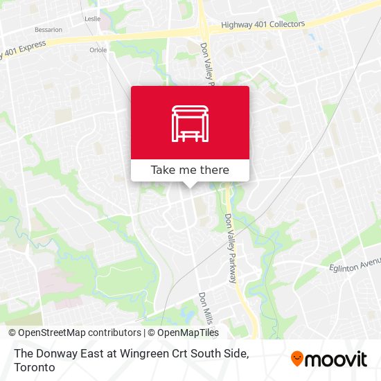 The Donway East at Wingreen Crt South Side map