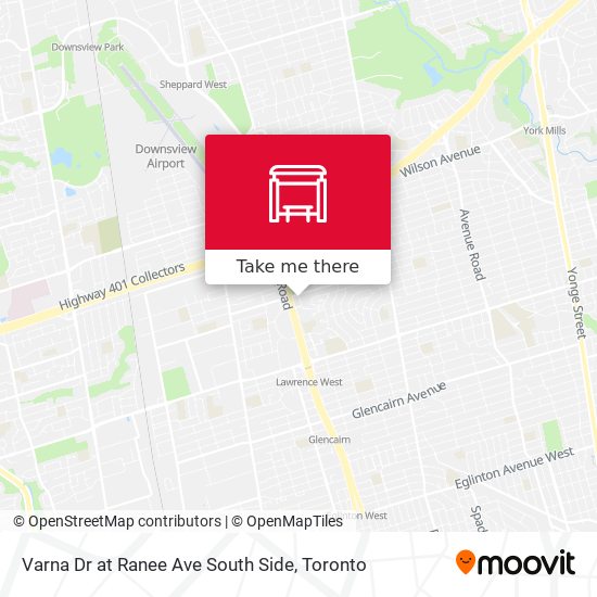 Varna Dr at Ranee Ave South Side map