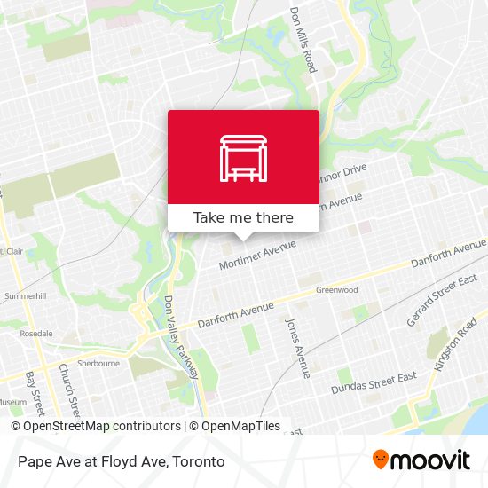 Pape Ave at Floyd Ave plan