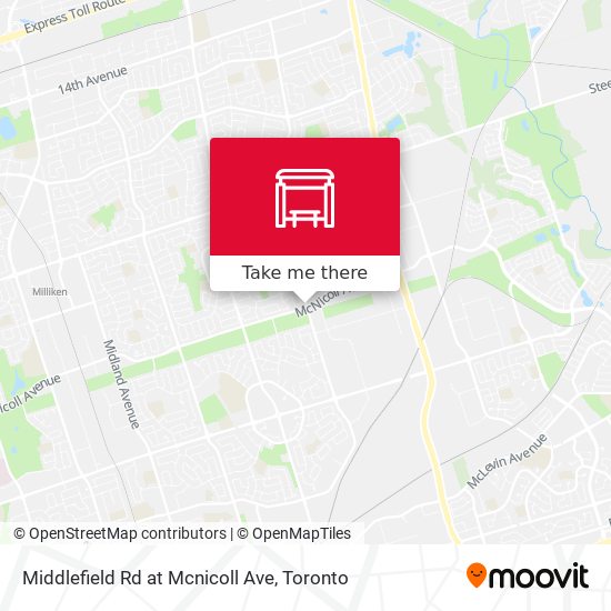 Middlefield Rd at Mcnicoll Ave map