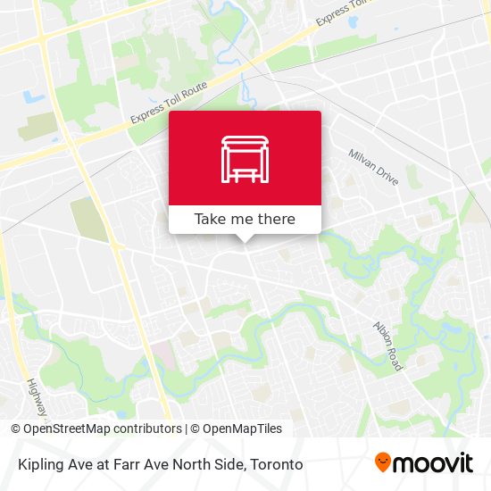 Kipling Ave at Farr Ave North Side map