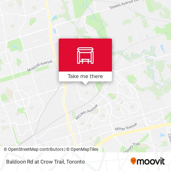 Baldoon Rd at Crow Trail map