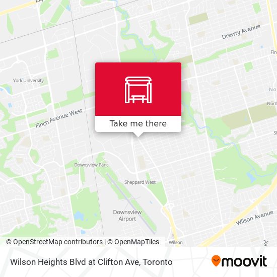 Wilson Heights Blvd at Clifton Ave map