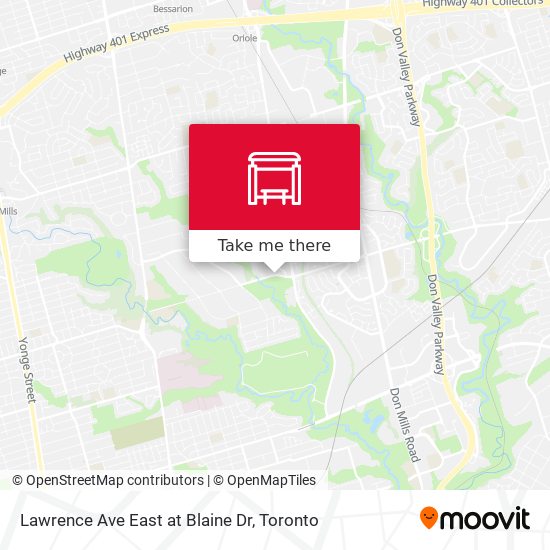 Lawrence Ave East at Blaine Dr plan