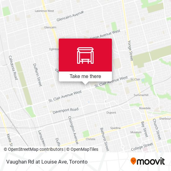Vaughan Rd at Louise Ave map