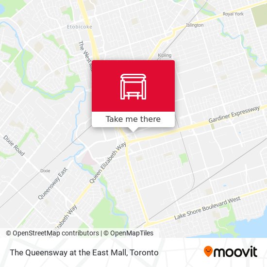 The Queensway at the East Mall map
