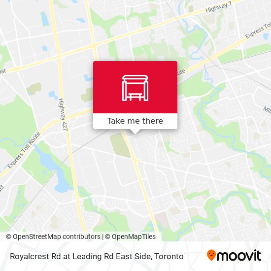 Royalcrest Rd at Leading Rd East Side map