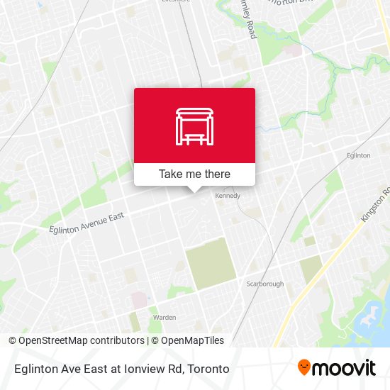 Eglinton Ave East at Ionview Rd plan
