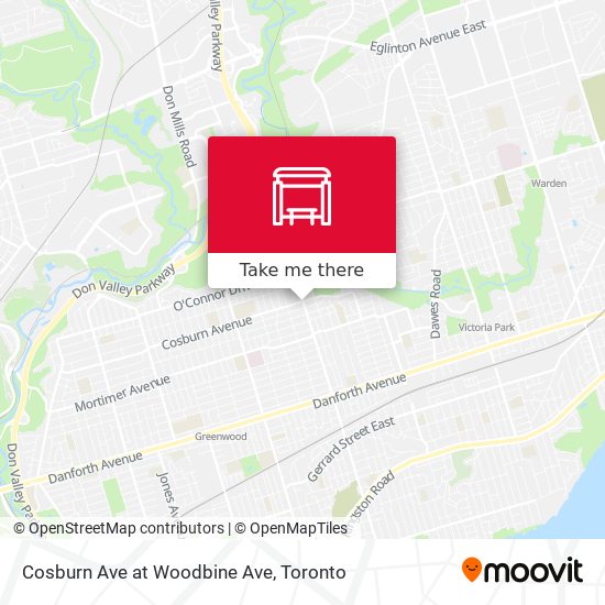 Cosburn Ave at Woodbine Ave plan