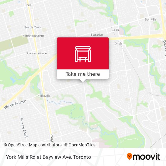 York Mills Rd at Bayview Ave plan