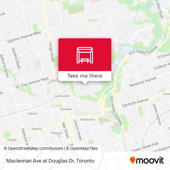 Maclennan Ave at Douglas Dr map