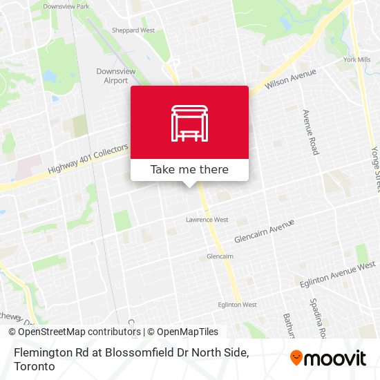 Flemington Rd at Blossomfield Dr North Side map