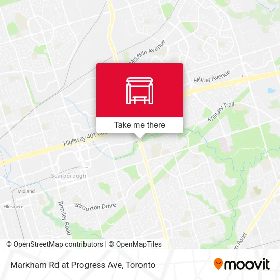 Markham Rd at Progress Ave plan