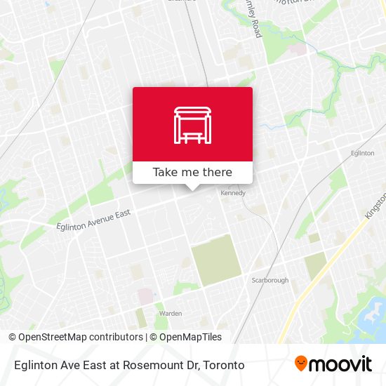 Eglinton Ave East at Rosemount Dr plan
