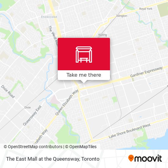 The East Mall at the Queensway map