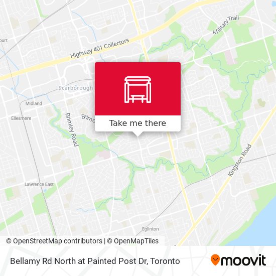 Bellamy Rd North at Painted Post Dr map