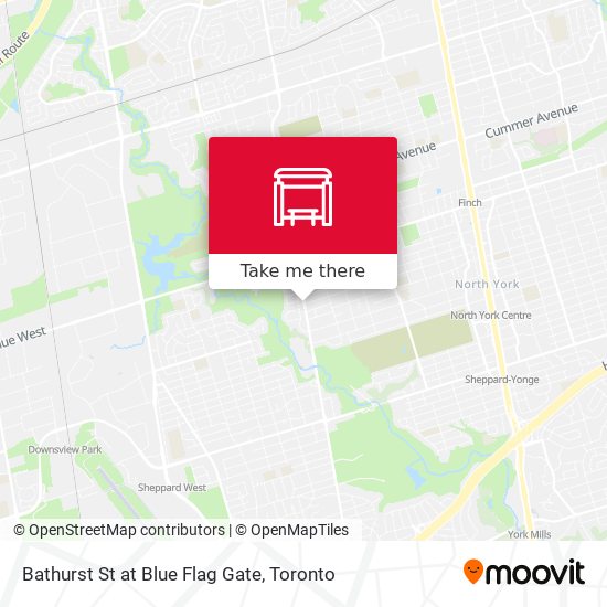 Bathurst St at Blue Flag Gate map