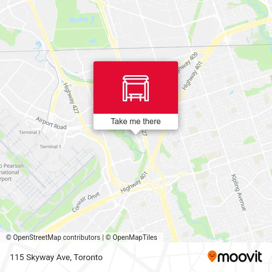 115 Skyway Ave map