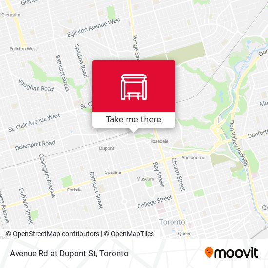 Avenue Rd at Dupont St plan