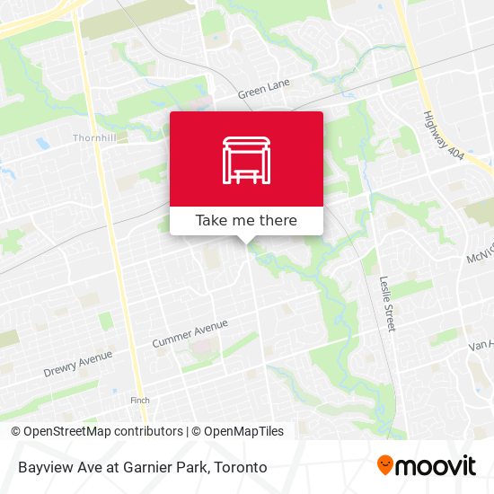 Bayview Ave at Garnier Park plan