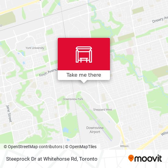 Steeprock Dr at Whitehorse Rd map