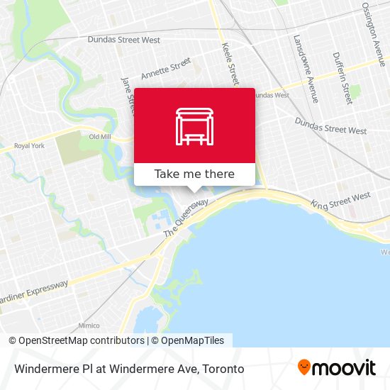 Windermere Pl at Windermere Ave map