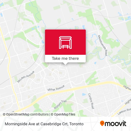 Morningside Ave at Casebridge Crt map