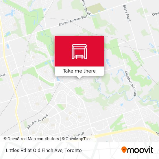 Littles Rd at Old Finch Ave map