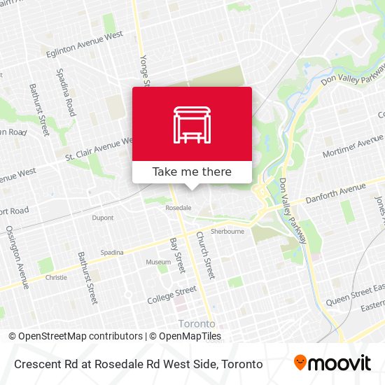 Crescent Rd at Rosedale Rd West Side map